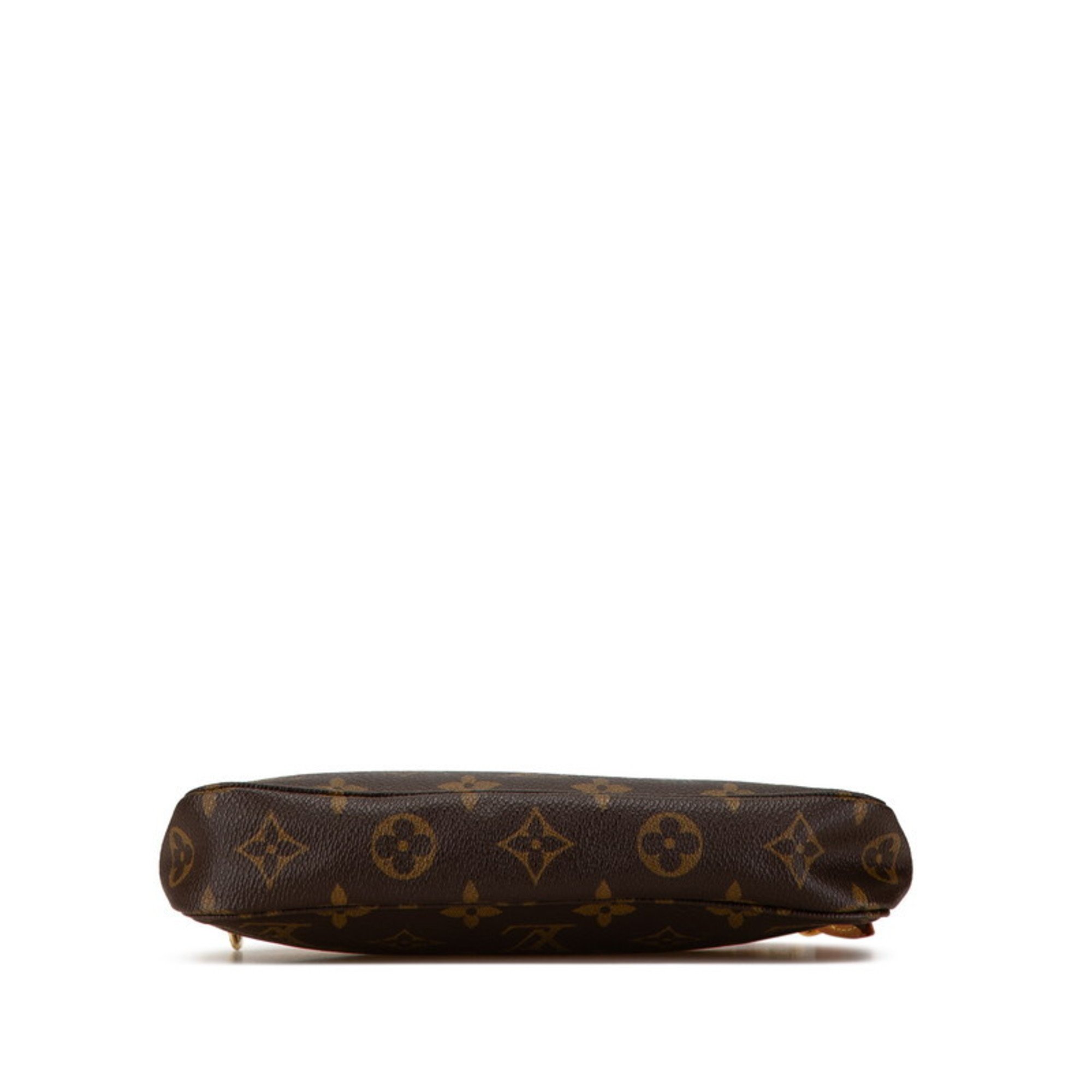 Louis Vuitton Monogram Pochette Accessory Handbag Pouch M40712 Brown PVC Leather Women's LOUIS VUITTON