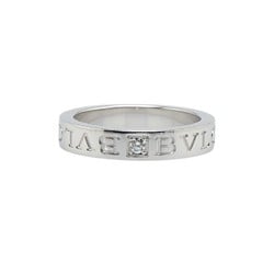 BVLGARI Silver K18WG White Gold Diamond Ring for Women Size 12