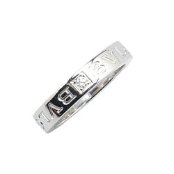 BVLGARI Silver K18WG White Gold Diamond Ring for Women Size 12