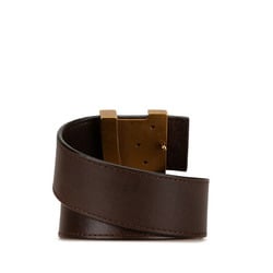 Louis Vuitton Utah Santur LV Initial Belt 86/34 M6902 Brown Leather Men's LOUIS VUITTON