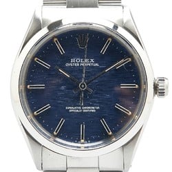 Rolex Oyster Perpetual Watch 1002 Automatic Blue Dial Stainless Steel Men's ROLEX