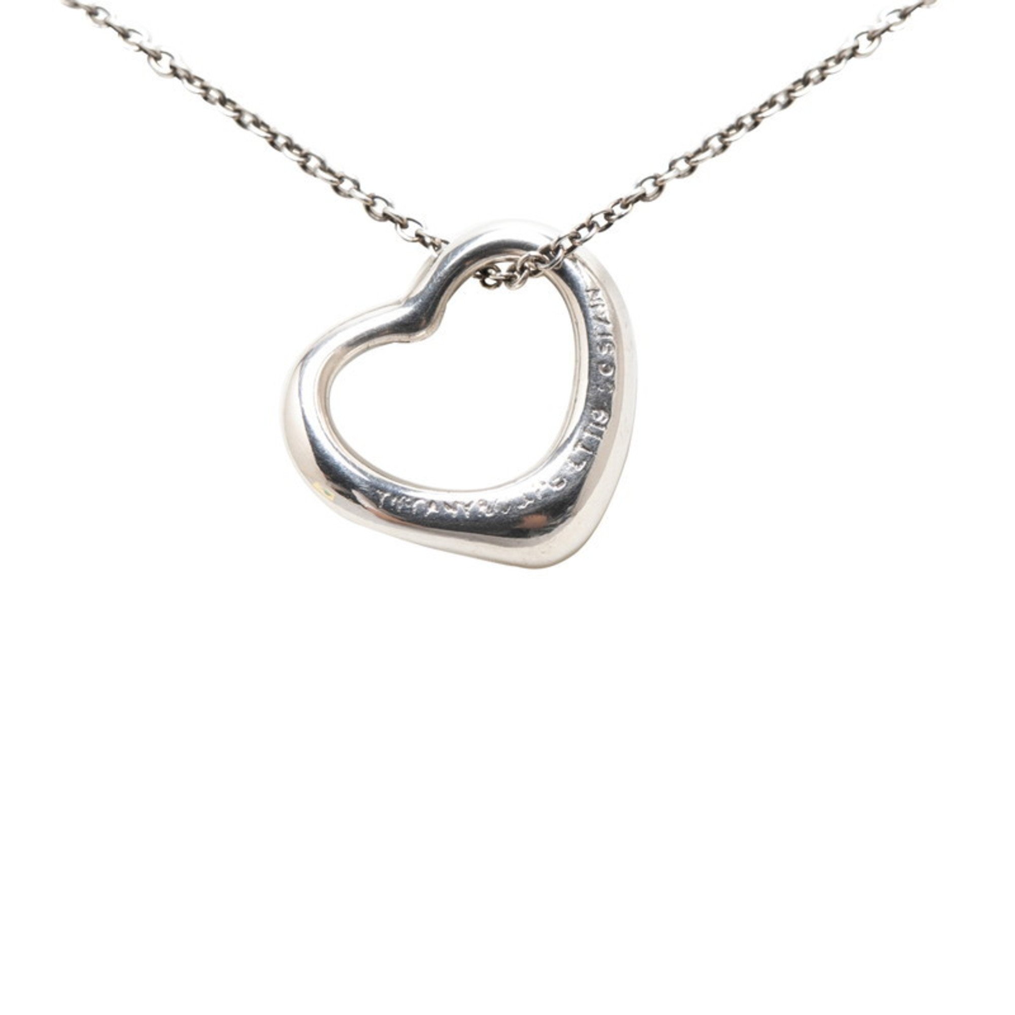 Tiffany Heart Necklace SV925 Silver Women's TIFFANY&Co.