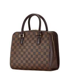 Louis Vuitton Damier Triana Handbag N51155 Brown PVC Leather Women's LOUIS VUITTON