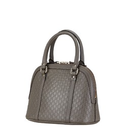 Gucci Micro Guccissima Handbag Shoulder Bag 449654 Grey Leather Women's GUCCI