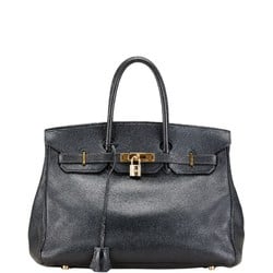 Hermes Birkin 35 Handbag Black Gold Togo Women's HERMES