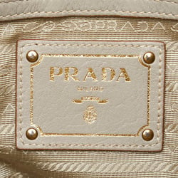 Prada handbag shoulder bag grey leather women's PRADA