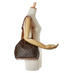 Louis Vuitton Monogram Petit Noe Shoulder Bag M42226 Brown PVC Leather Women's LOUIS VUITTON