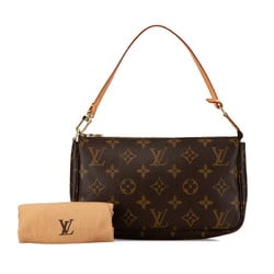 Louis Vuitton Monogram Pochette Accessory Pouch Handbag M51980 Brown PVC Leather Women's LOUIS VUITTON