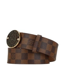 Louis Vuitton Damier Santur T&B Belt 80/32 N6875 Brown PVC Leather Women's LOUIS VUITTON