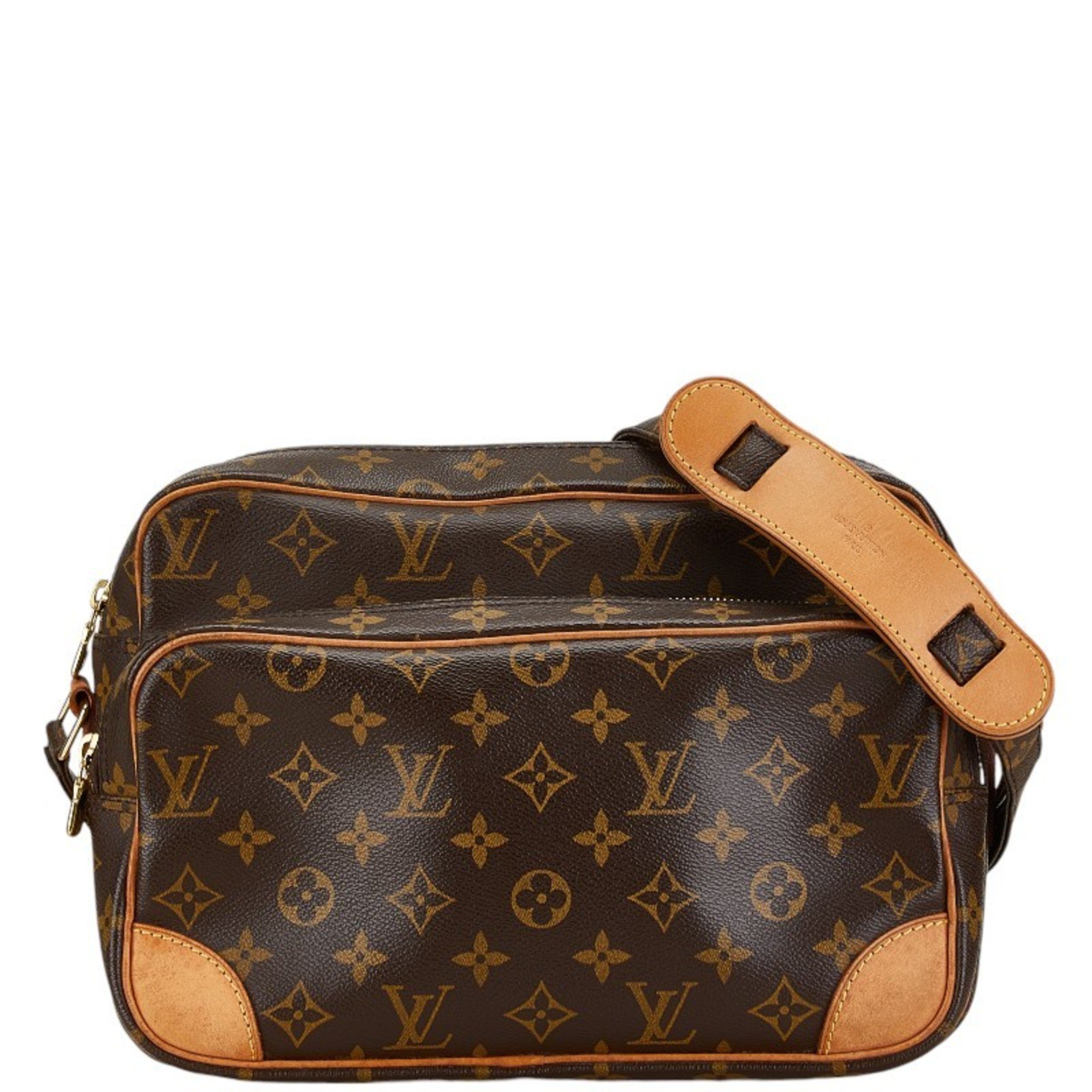 Louis Vuitton Monogram Nile Shoulder Bag M45244 Brown PVC Leather Women's LOUIS VUITTON