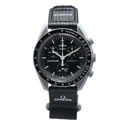 Swatch Speedmaster Collaboration Moon Mission to the Watch S033M100 Quartz Black Dial Stainless Steel Canvas Bio Ceramic Men's