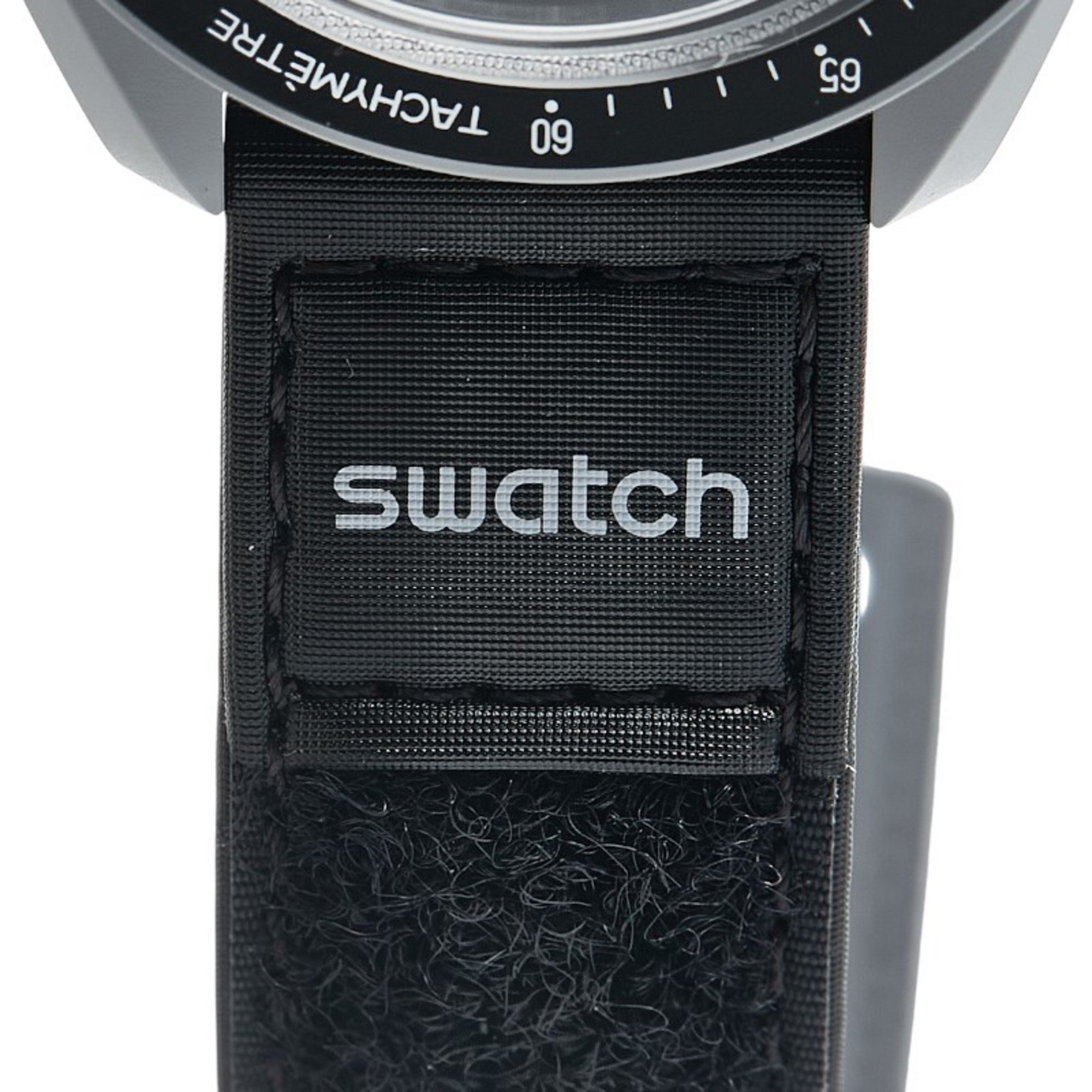 Swatch Speedmaster Collaboration Moon Mission to the Watch S033M100 Quartz Black Dial Stainless Steel Canvas Bio Ceramic Men's