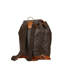 Louis Vuitton Monogram Montsouris GM Backpack M51135 Brown PVC Leather Women's LOUIS VUITTON