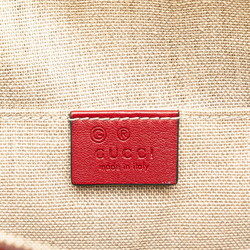 Gucci Micro Guccissima Handbag Shoulder Bag 449654 Red Leather Women's GUCCI