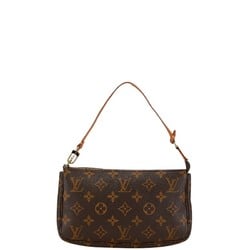 Louis Vuitton Monogram Pochette Accessoires Handbag M51980 Brown PVC Leather Women's LOUIS VUITTON