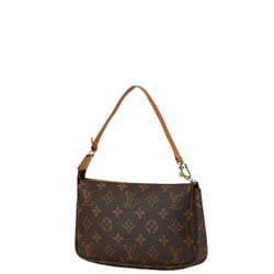 Louis Vuitton Monogram Pochette Accessoires Handbag M51980 Brown PVC Leather Women's LOUIS VUITTON