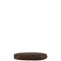 Louis Vuitton Monogram Pochette Accessoires Handbag M51980 Brown PVC Leather Women's LOUIS VUITTON