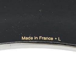 Hermes enamel GM cloisonné bangle silver white red metal women's HERMES