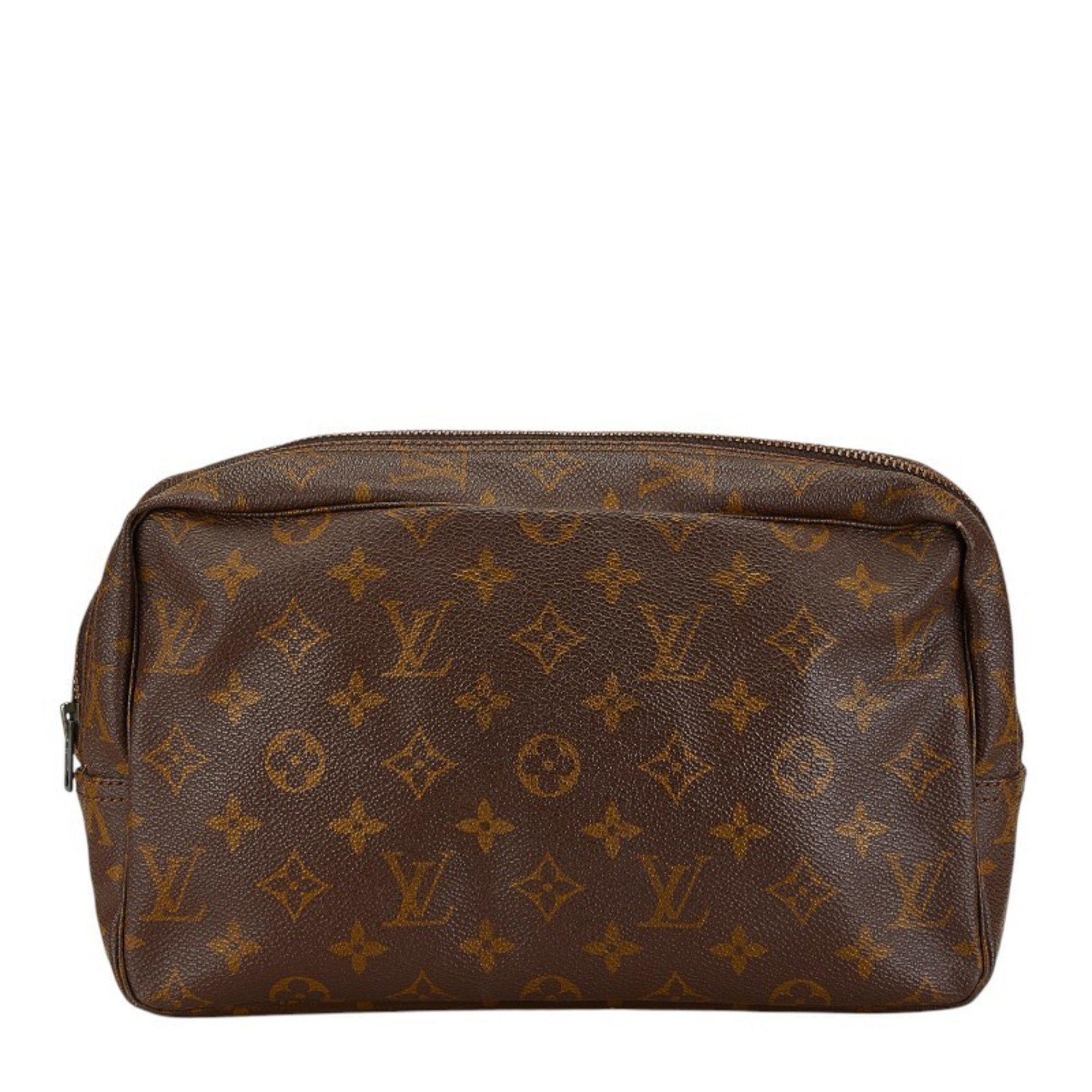 Louis Vuitton Monogram Truss Toilette 23 Second Bag Clutch M47524 Brown PVC Women's LOUIS VUITTON