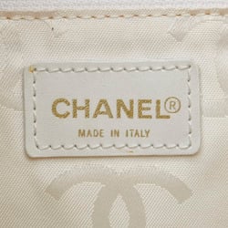 Chanel Matelasse Wild Stitch Coco Mark Bag Handbag White Lambskin Women's CHANEL