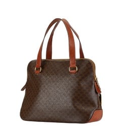 Celine Macadam Tote Bag Brown PVC Leather Women's CELINE