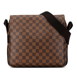 Louis Vuitton Damier Naviglio Shoulder Bag N45255 Brown PVC Leather Women's LOUIS VUITTON