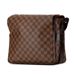 Louis Vuitton Damier Naviglio Shoulder Bag N45255 Brown PVC Leather Women's LOUIS VUITTON