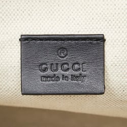 Gucci GG embossed body bag/waist bag 645093 black leather women's GUCCI