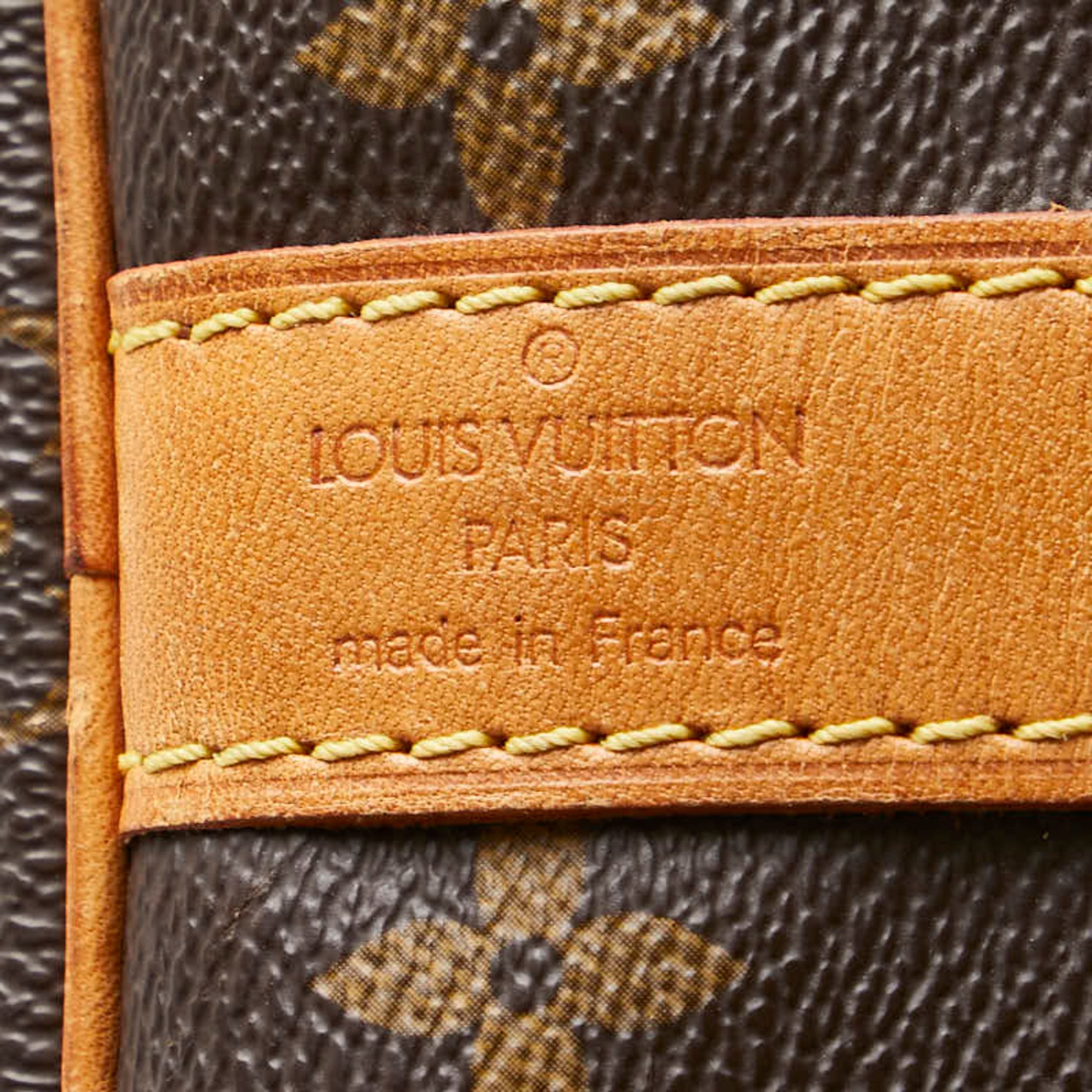 Louis Vuitton Monogram Keepall Bandouliere 55 Boston Bag Travel M41414 Brown PVC Leather Women's LOUIS VUITTON