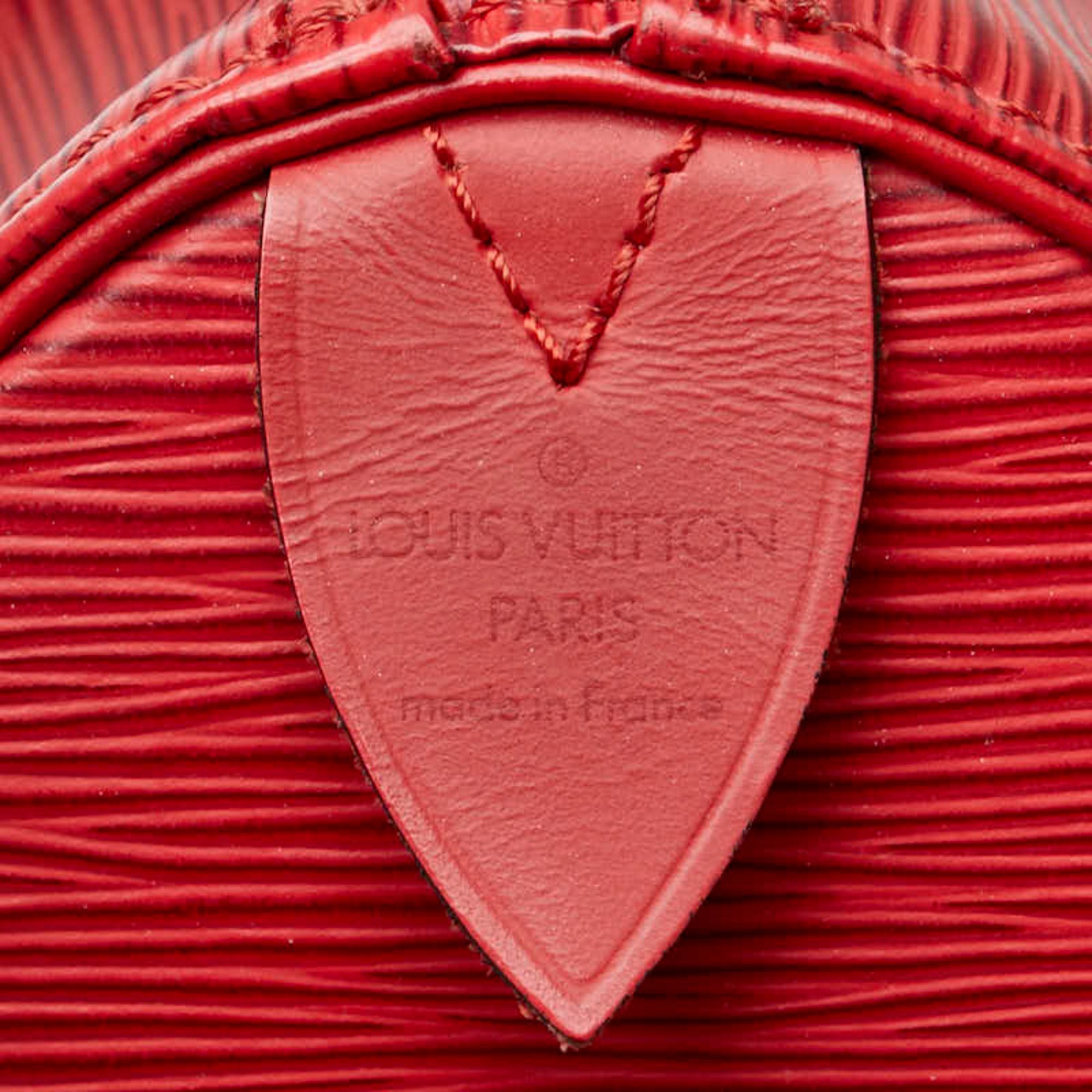 Louis Vuitton Epi Speedy 25 Handbag Boston Bag M43017 Castilian Red Leather Women's LOUIS VUITTON