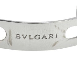 BVLGARI 12P Diamond Watch BB26SS Quartz Black Dial Stainless Steel Women's