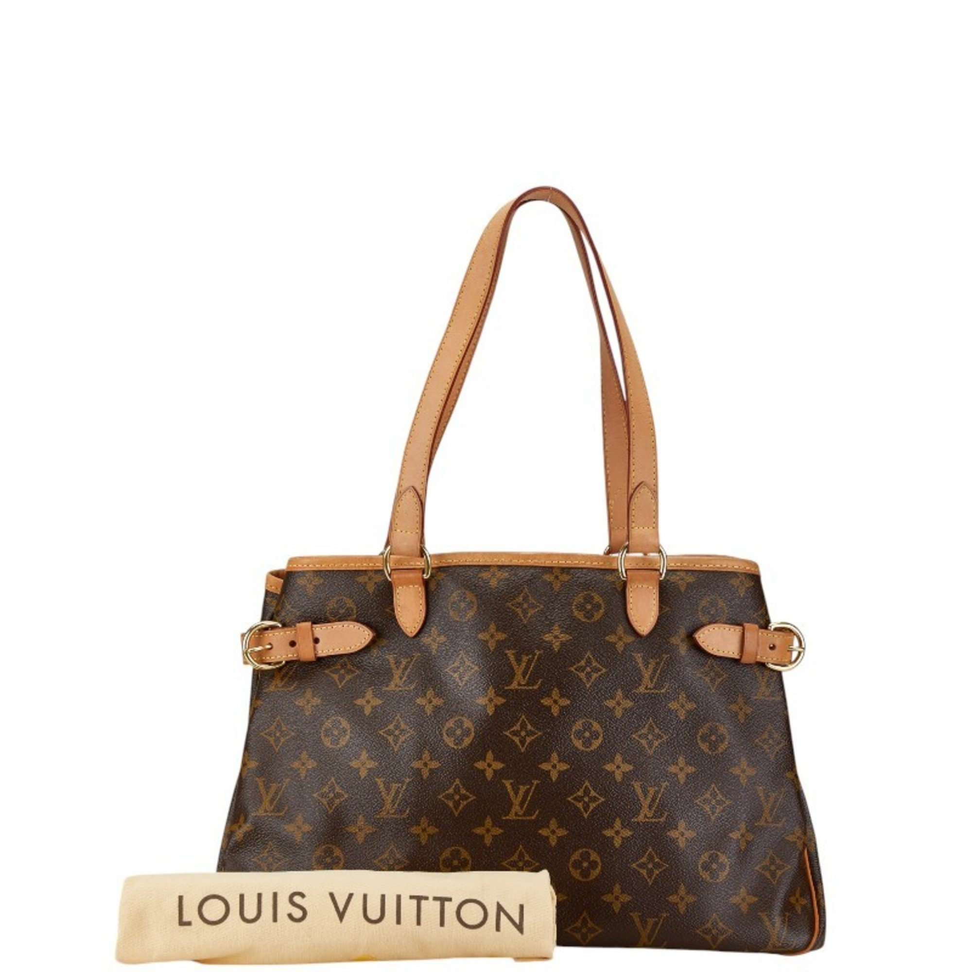 Louis Vuitton Monogram Batignolles Horizontal Shoulder Bag Handbag M51154 Brown PVC Leather Women's LOUIS VUITTON