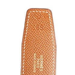 Hermes Constance H reversible belt in black box calf leather for women HERMES