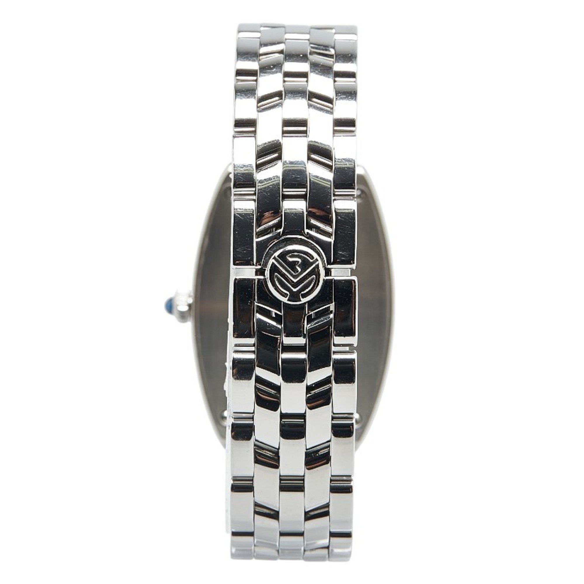 Franck Muller Tono Curvex Watch 1752 Quartz Silver Dial Stainless Steel Ladies FRANCK MULLER