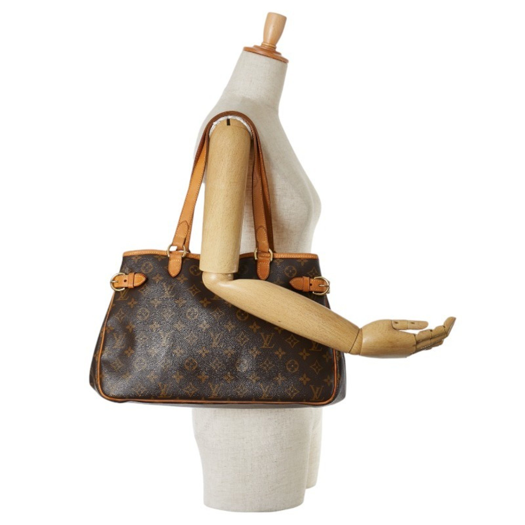 Louis Vuitton Monogram Batignolles Horizontal Shoulder Bag Handbag M51154 Brown PVC Leather Women's LOUIS VUITTON