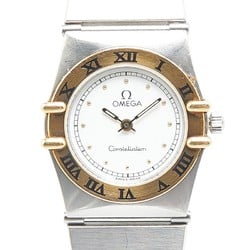 OMEGA Constellation Watch Quartz White Dial Stainless Steel Ladies