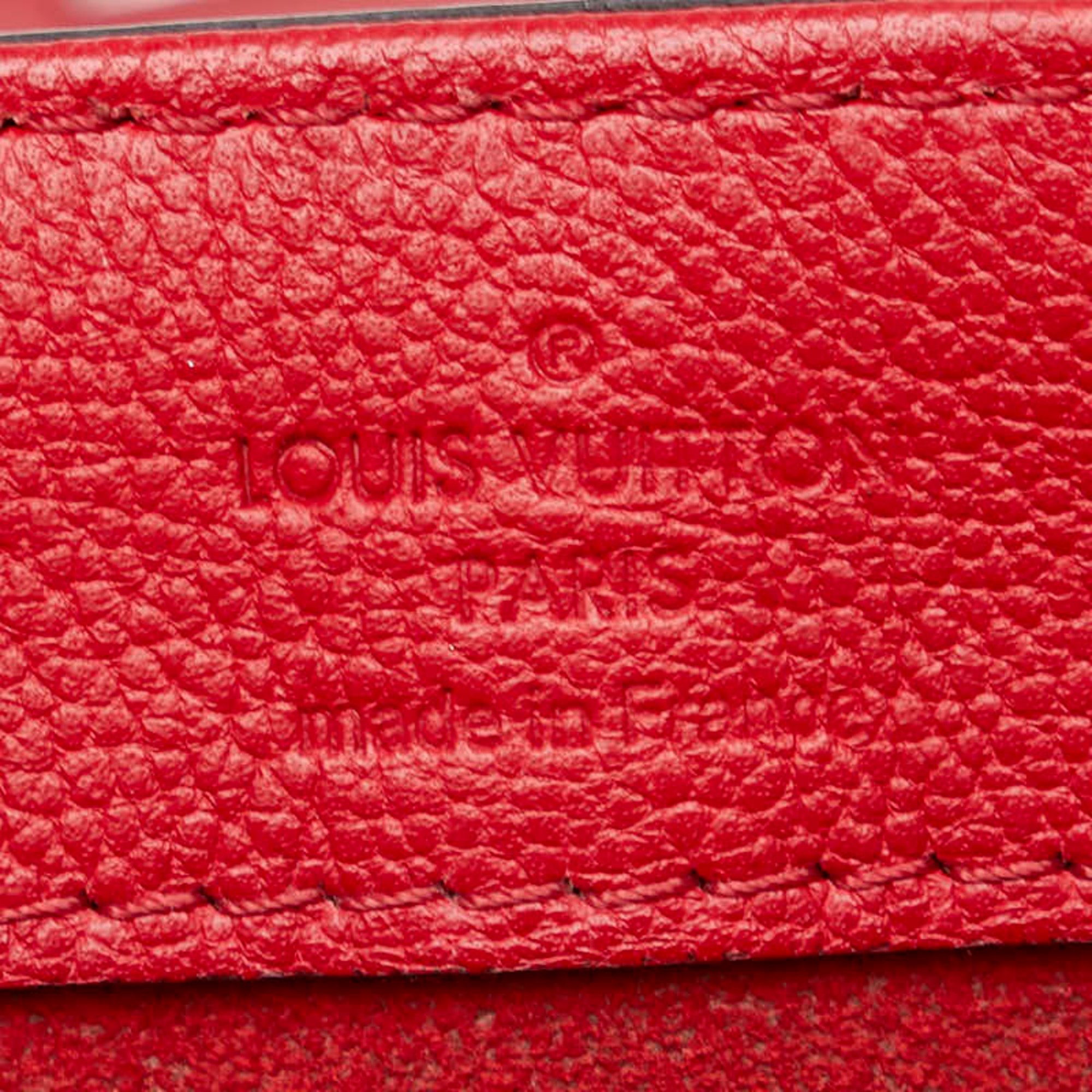 Louis Vuitton Monogram Very Handbag Shoulder Bag M42905 Red Leather Women's LOUIS VUITTON