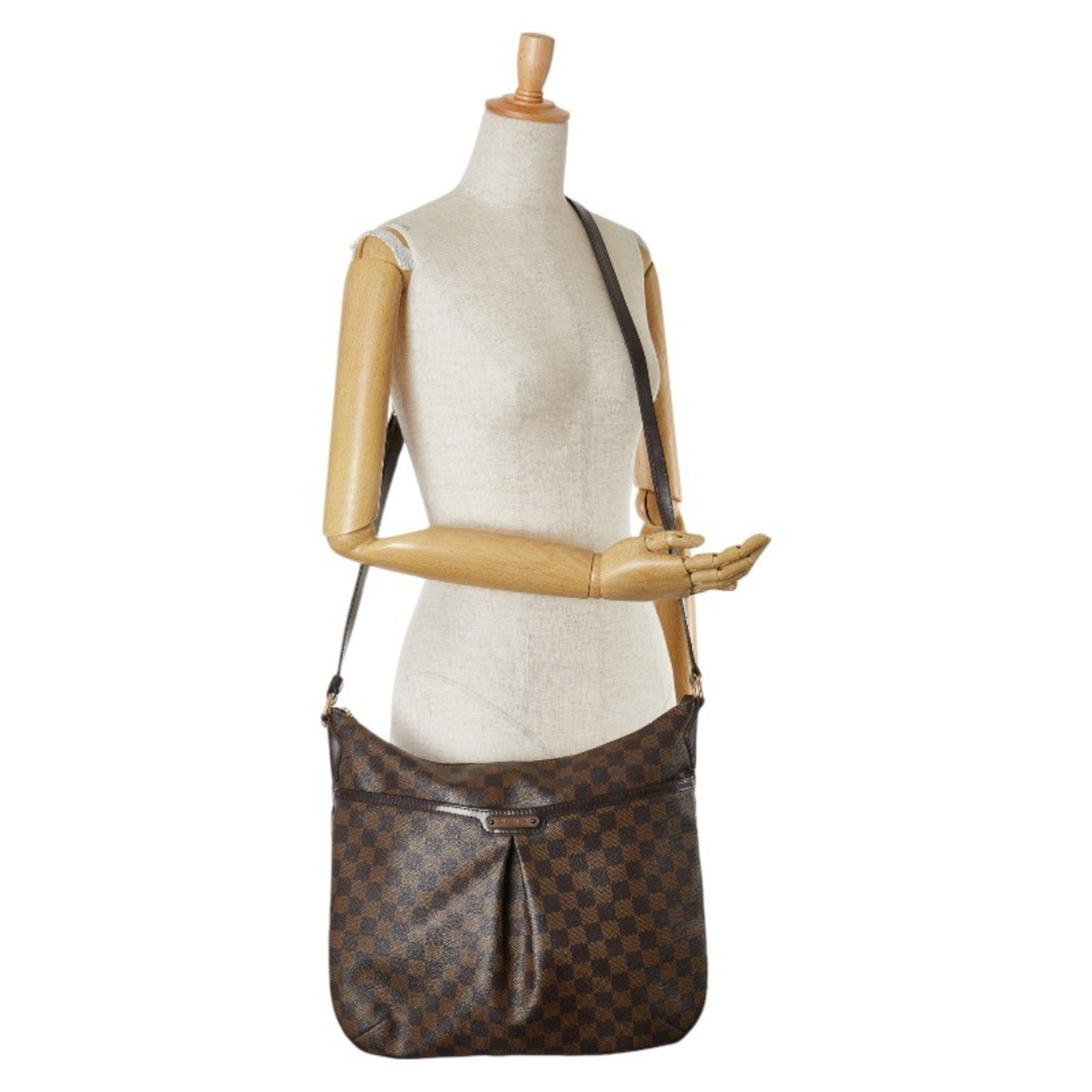 Louis Vuitton Damier Bloomsbury PM Shoulder Bag N42251 Brown PVC Leather Women's LOUIS VUITTON