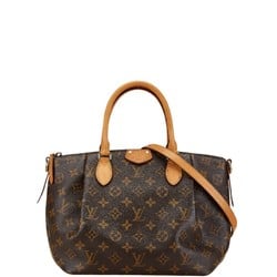 Louis Vuitton Monogram Turen PM Handbag Shoulder Bag M48813 Brown PVC Leather Women's LOUIS VUITTON