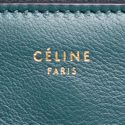 CELINE FRAME MEDIUM BAG GREEN BLACK LEATHER WOMEN