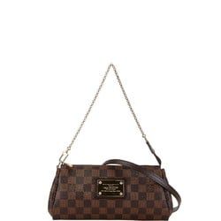 Louis Vuitton Damier Eva Chain Handbag Shoulder Bag N55213 Brown PVC Leather Women's LOUIS VUITTON