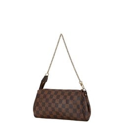 Louis Vuitton Damier Eva Chain Handbag Shoulder Bag N55213 Brown PVC Leather Women's LOUIS VUITTON