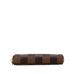 Louis Vuitton Damier Zippy Coin Purse Case N63070 Brown PVC Leather Women's LOUIS VUITTON