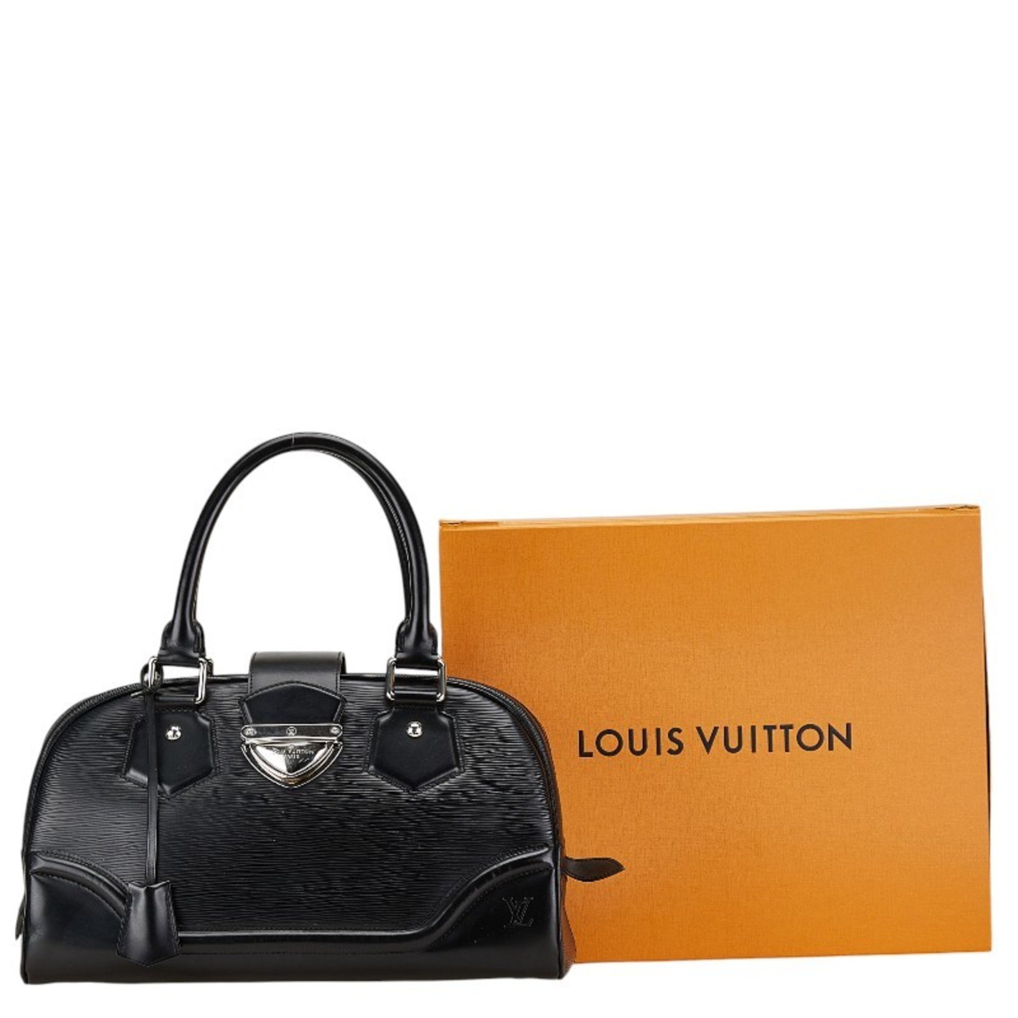 Louis Vuitton Epi Bowling Montaigne GM Handbag M59312 Noir Black Leather Women's LOUIS VUITTON