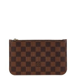 Louis Vuitton Damier Neverfull Attached Pouch Brown PVC Women's LOUIS VUITTON