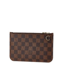 Louis Vuitton Damier Neverfull Attached Pouch Brown PVC Women's LOUIS VUITTON