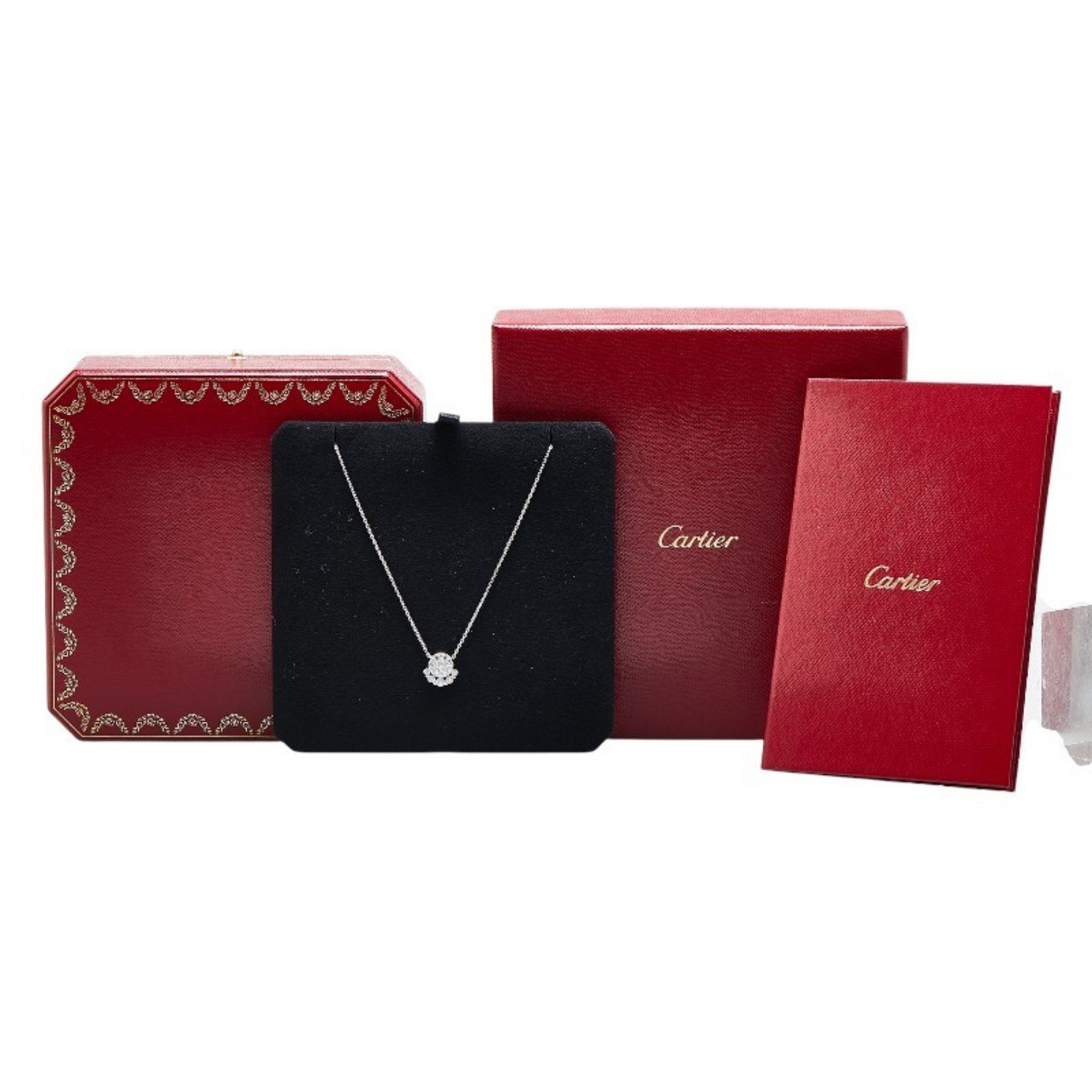 Cartier Etincel De Necklace Silver K18WG White Gold Women's CARTIER