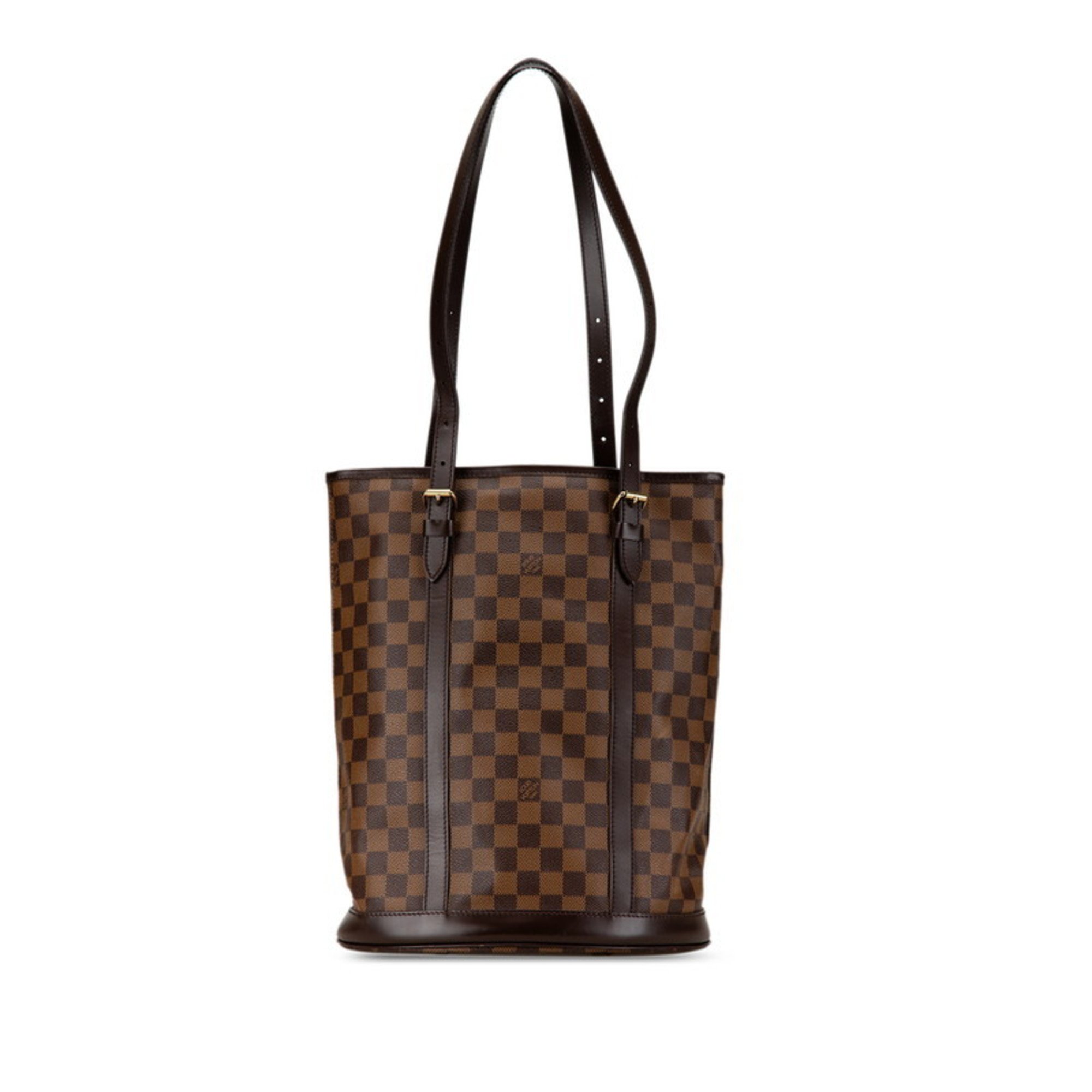 Louis Vuitton Damier Bucket GM Tote Bag N42236 Brown PVC Leather Women's LOUIS VUITTON