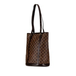 Louis Vuitton Damier Bucket GM Tote Bag N42236 Brown PVC Leather Women's LOUIS VUITTON