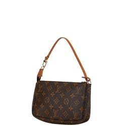 Louis Vuitton Monogram Pochette Accessoires Handbag M51980 Brown PVC Leather Women's LOUIS VUITTON